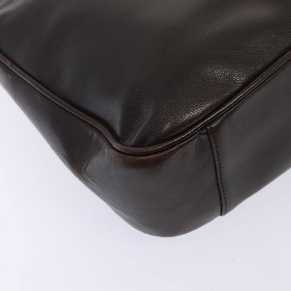 GUCCI Bamboo Hand Bag Leather 2way Brown Gold 001 1638 200047 Auth 89710 - Picture 9 of 16